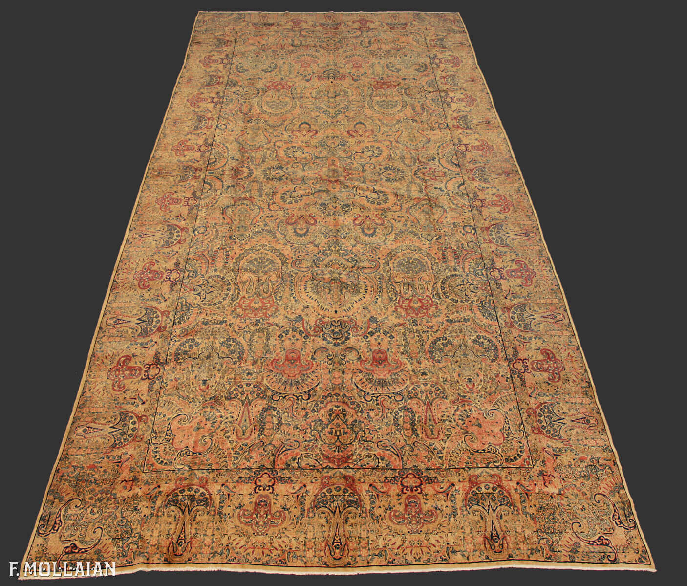 Tapis Persan Antique Kerman n°:16202829